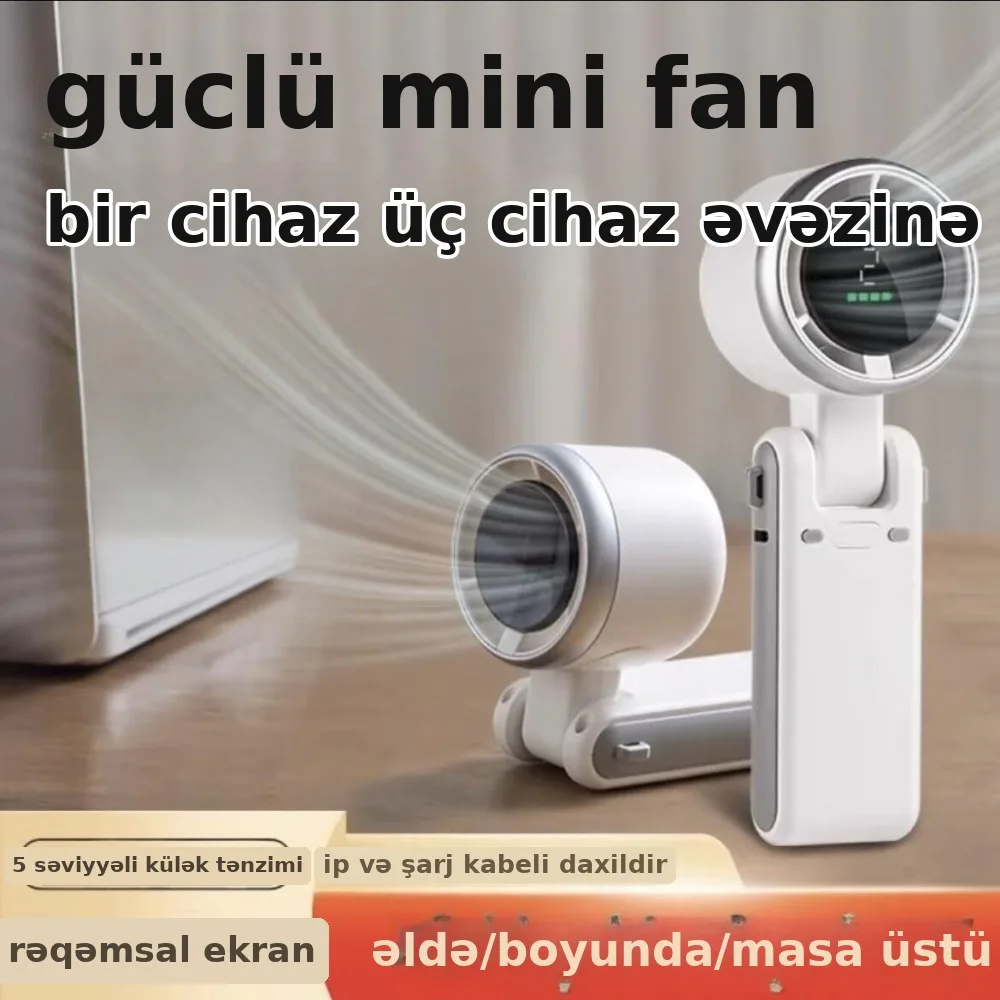 Boyuna asılan qatlanan turbo mini fan
