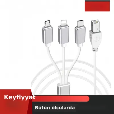 3-cü 1 OTG adapter kabeli, telefon üçün