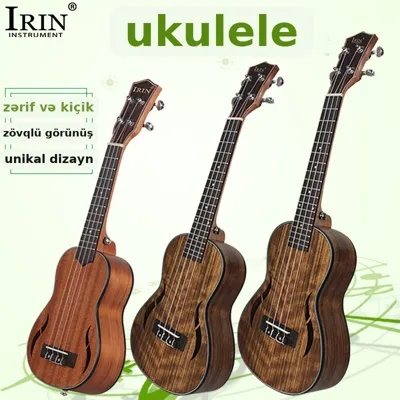 21/23/26 düym qoz ağacından ukulele