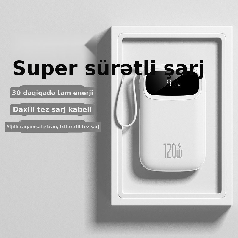 20000mAh kabelli powerbank