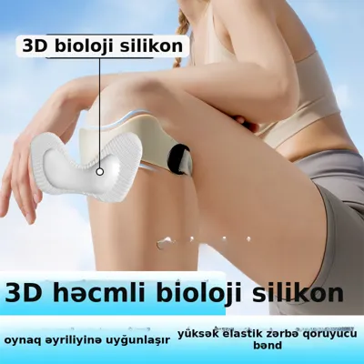 Diz bağı silikon, idman üçün, şəkil 3