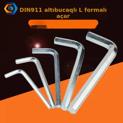 L formalı altıbucaqlı açar, sink örtüklü
