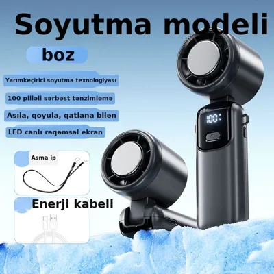 Boyuna asılan əl ventilyatoru, qatlanan
