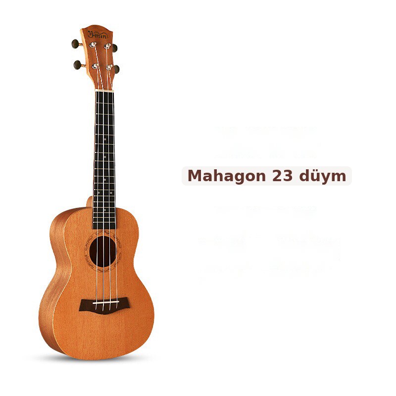 Ukulele gitara, başlanğıc üçün 21 düym