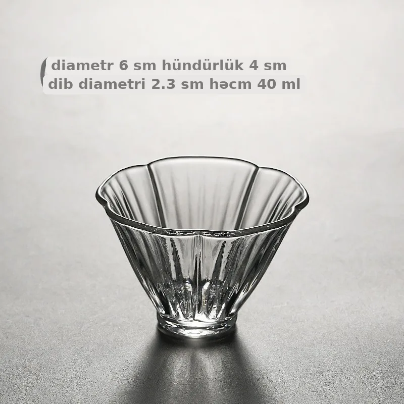 Çay fincanı şüşə, borosilikat, şəffaf, şəkil 4