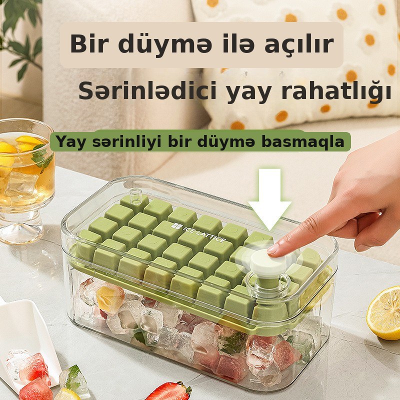 Large Capacity Easy-Release Ice Cube Tray, şəkil 1