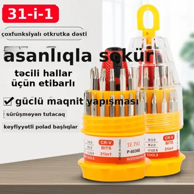 31-də-1 çoxfunksiyalı отвертка dəsti