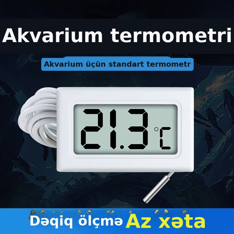 Rəqəmsal akvarium su termometri