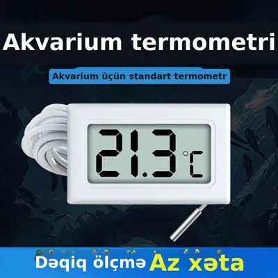 Rəqəmsal akvarium su termometri