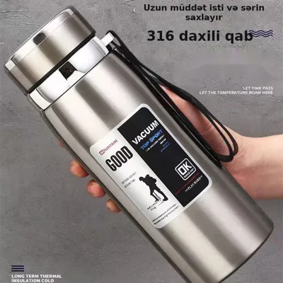 Termo stəkan böyük həcmli, paslanmayan polad