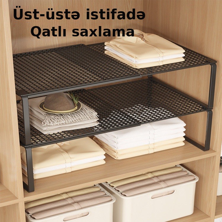 Şkaf bölücü rəf, uzadıla bilən