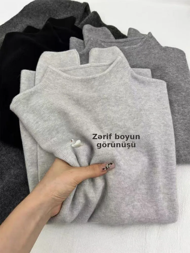 Qadın triko sviteri, yumşaq, çəhrayı rəng