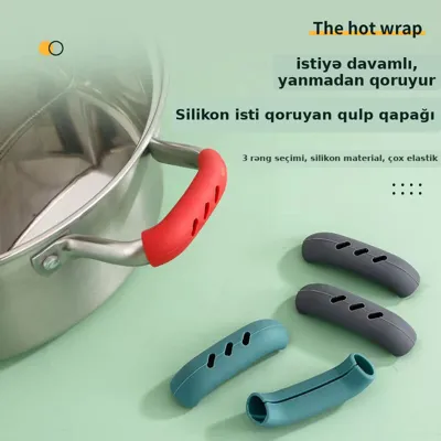 Silikon qab qulp örtüyü, yanmaz, universal
