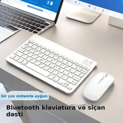 Bluetooth klaviatura iPad və telefon üçün, şəkil 1