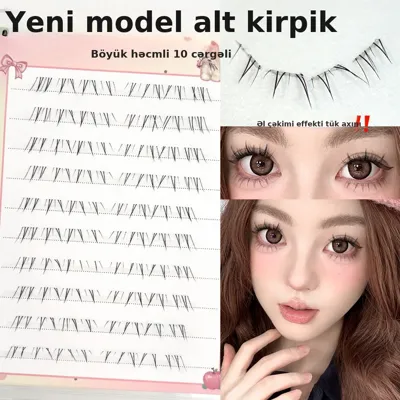 Alt kirpik, yumşaq hava effekti
