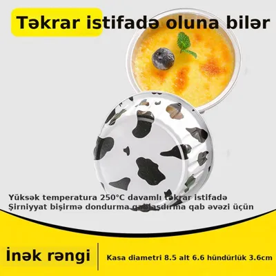 Aerofritünə üçün folqa qab, birdəfəlik