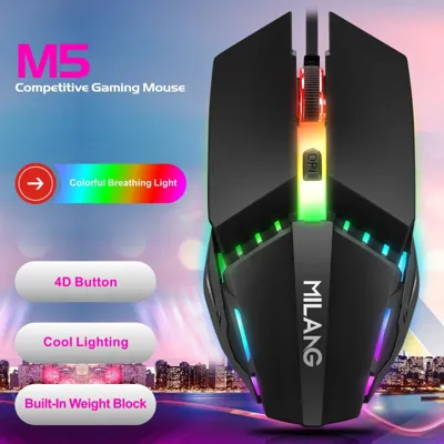 Siçan simli USB işıqlı oyun