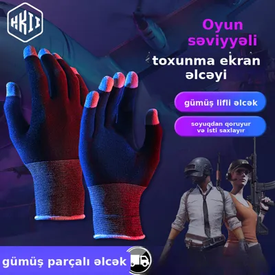Oyun üçün sensor ekran əlcəkləri nəfəs alan