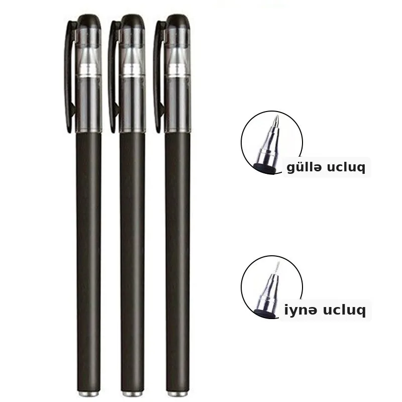Gel qələm mat, nazik ucluqlu, şəkil 2