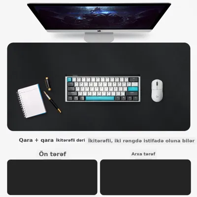 Dəri mouse pad böyük ölçü sürüşməyən