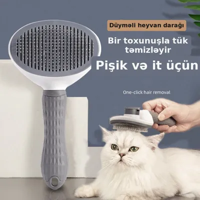 Heyvan tükü təmizləyən masaj darağı
