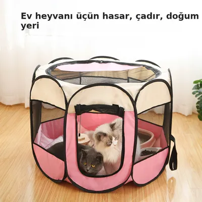 Pişik qəfəsi qatlanan, ev heyvanı üçün
