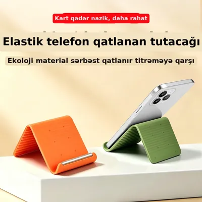 Telefon tutacağı silikon qatlanan