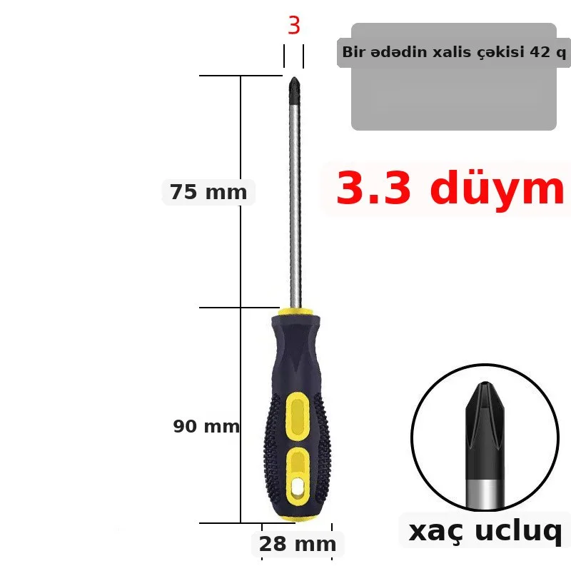 Krestvari açar, masaj saplı, maqnitli, şəkil 2