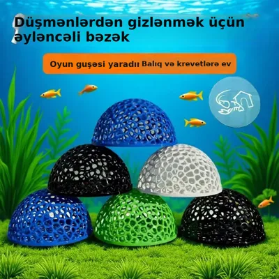 Akvarium üçün tısbağa gizlənmə evi