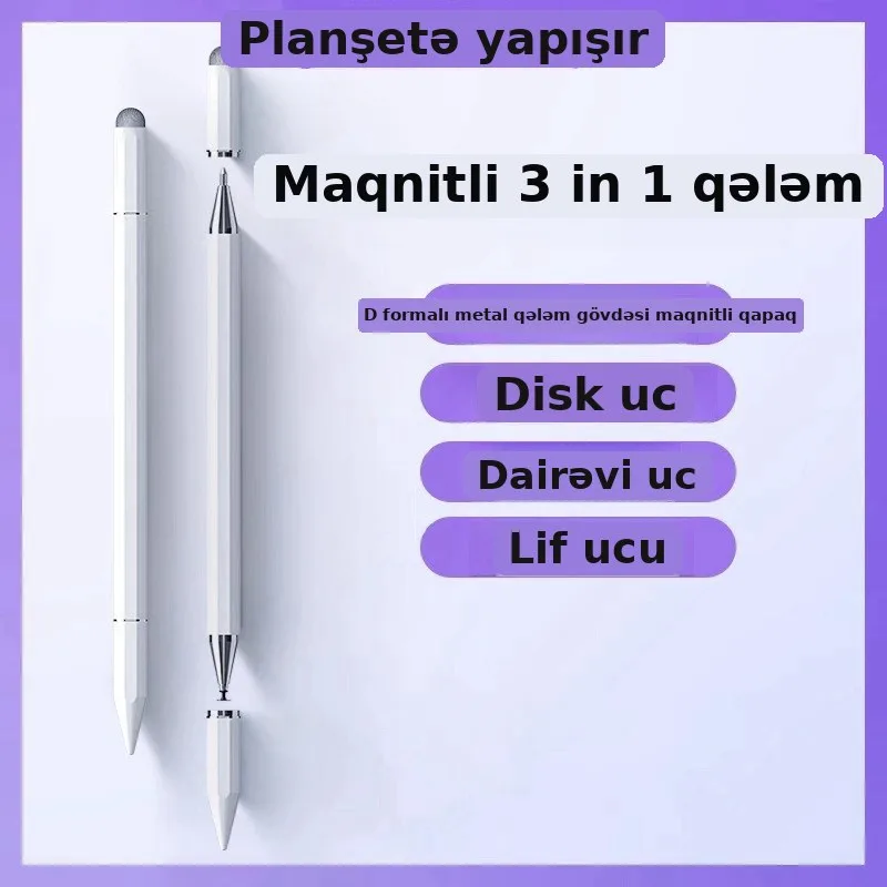Planşet üçün manyetik 3-1 stilus qələm, şəkil 4