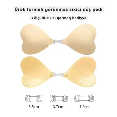 Döş yastıqcığı, ürək formalı, suya davamlı, şəkil 3