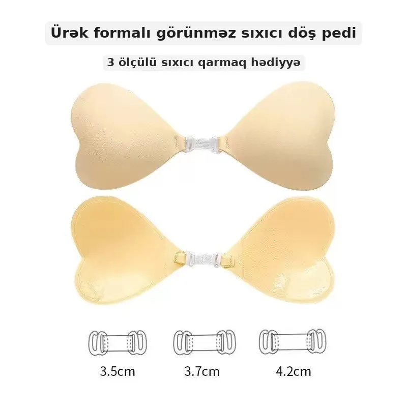 Döş yastıqcığı, ürək formalı, suya davamlı, şəkil 3
