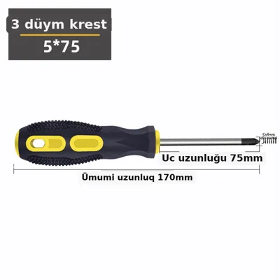 Krestvari ucluqlu açar, maqnit başlıqlı