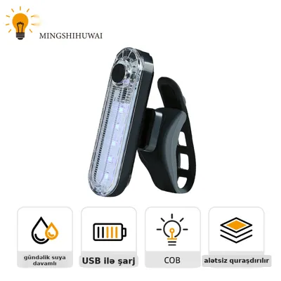 Velosiped arxa işığı, USB enerji ilə dolan, şəkil 3