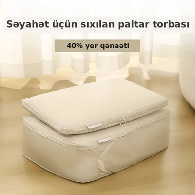 Səyahət saxlama torbası, sıxılan baqaj çantası