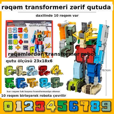 Rəqəmsal robot konstruktor oyuncaq