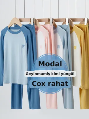 Oğlan modal ev geyimi pijama dəsti