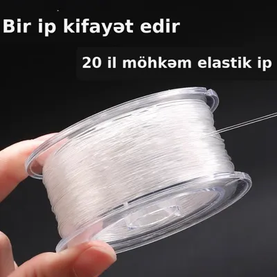 Şəffaf kristal muncuq sapı, bilərzik üçün