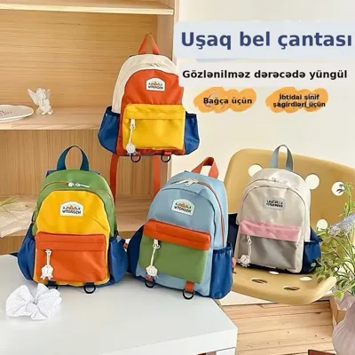 Uşaq sırt çantası rəngli