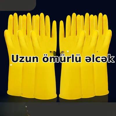 Qadın mətbəx əlcəyi, lateks, davamlı