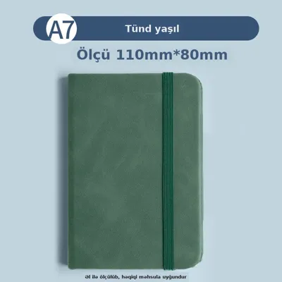 Mini cib dəftəri A7, qapaqlı
