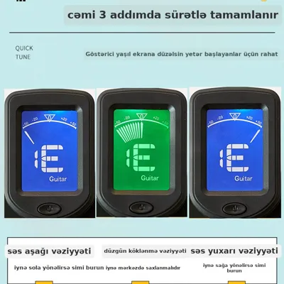 Gitara və ukulele üçün elektron tüner, şəkil 3