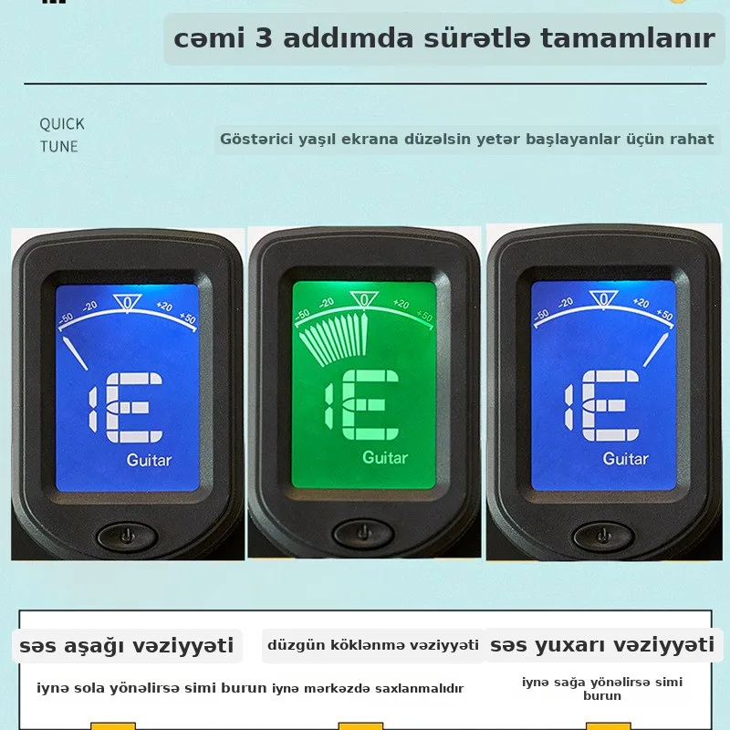 Gitara və ukulele üçün elektron tüner, şəkil 3