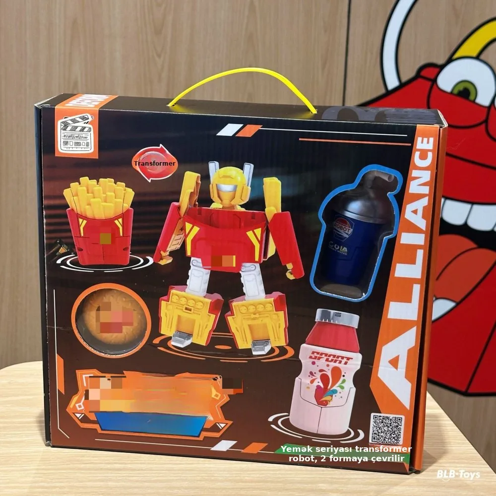 İki formalı mini transformer robot oyuncağı