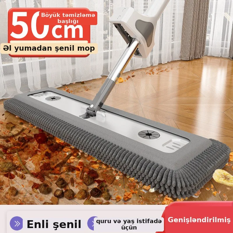 Şenil əlsiz yastı mop parke üçün