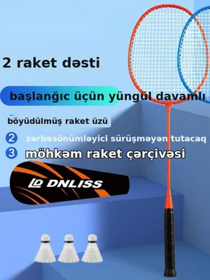 Badminton raketi dəsti, 2 ədəd