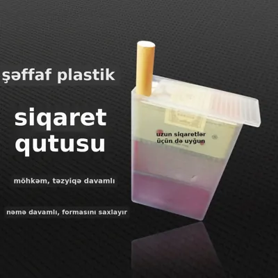 Şəffaf siqaret qutusu, 20 ədədlik, şəkil 3