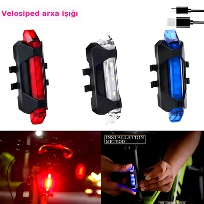 Velosiped arxa işığı, USB enerji ilə dolan