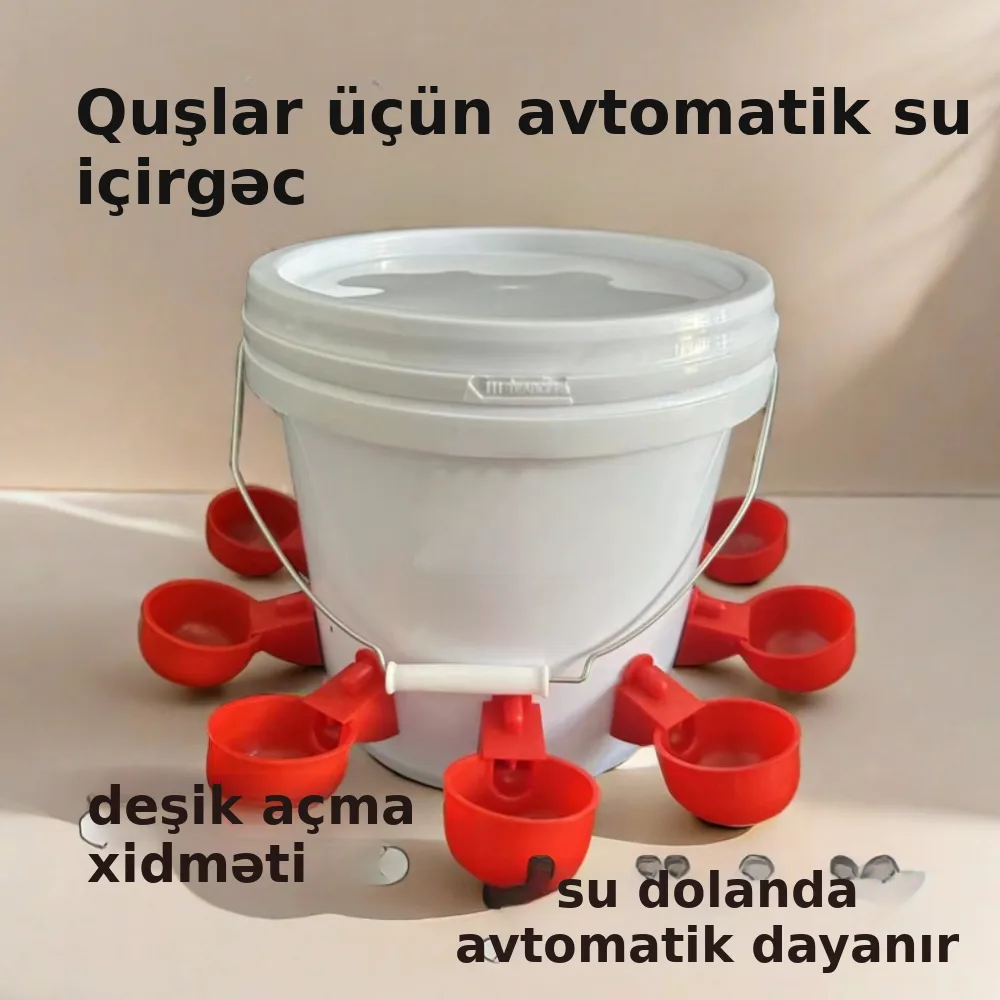 Quşlar üçün avtomatik su qabı, şəkil 4