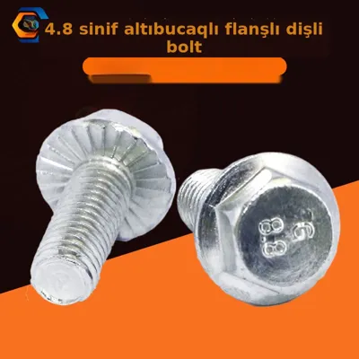 Altıbucaqlı boltu, dişli flanşlı